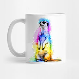 Meerkat Watercolor Painting Mug